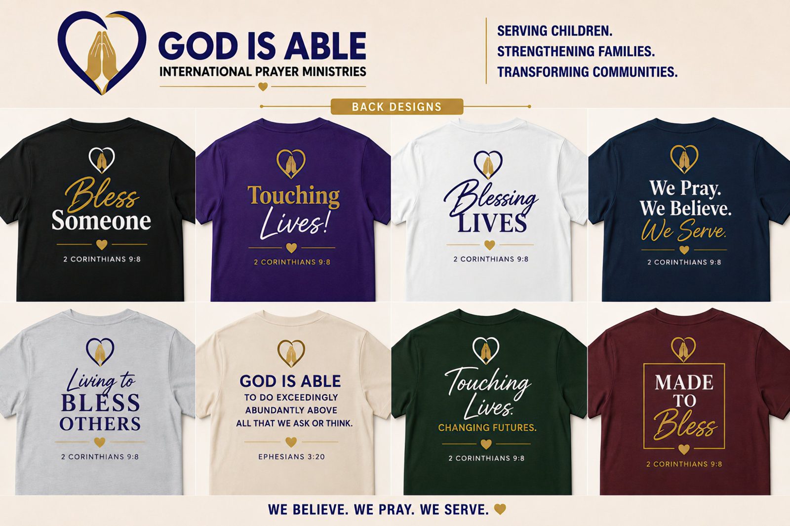 God Is Able t-shirt designs