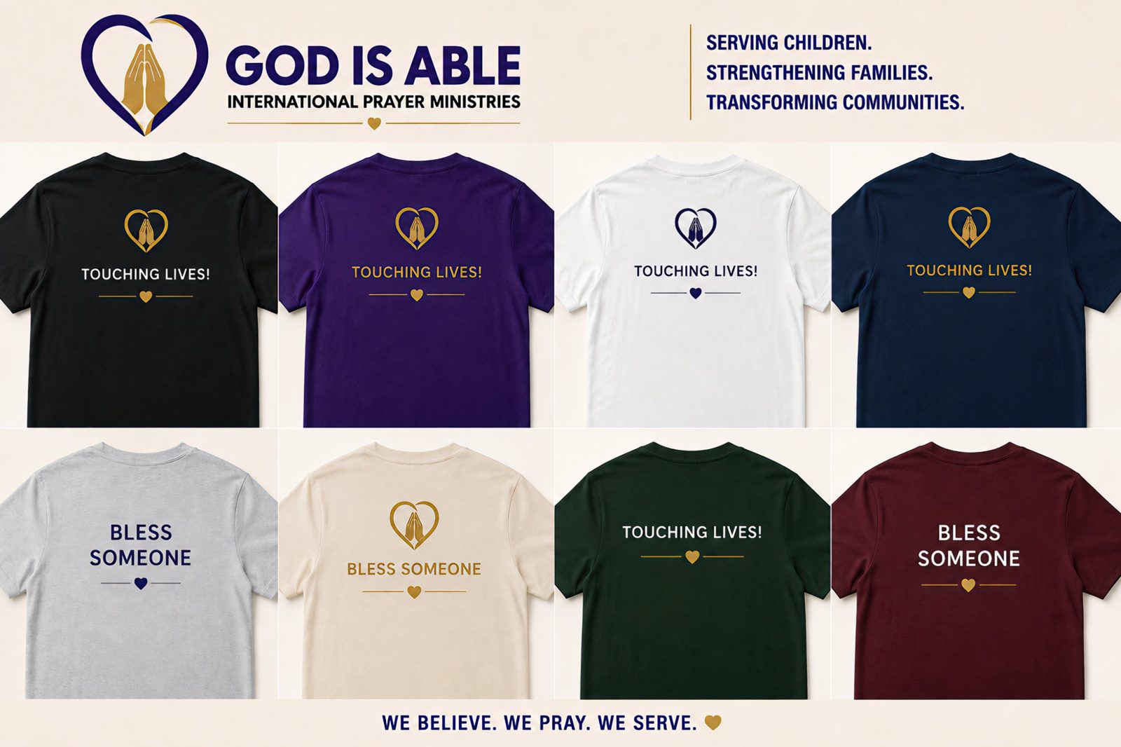 God Is Able t-shirt designs